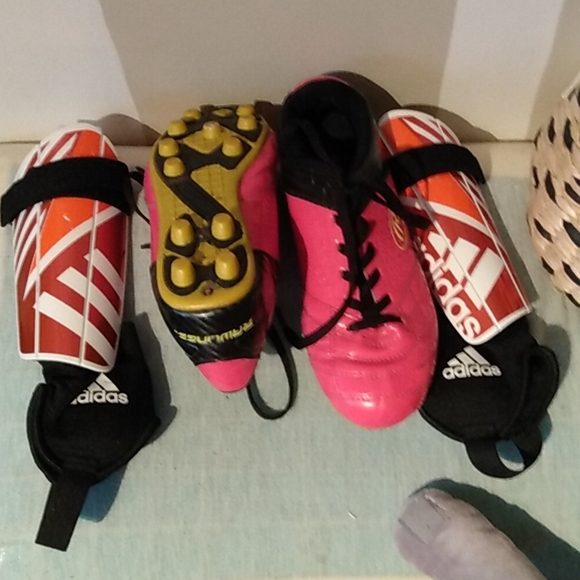 Women's soccer running shoes plus calf pads - Picture 4 of 7